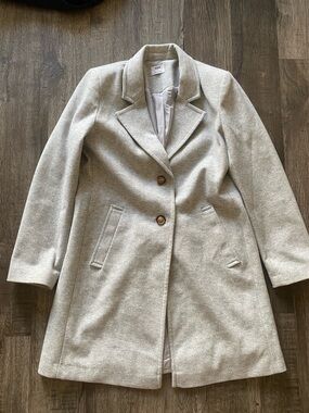 Ardene Light Gray Single-Breasted Trench Coat